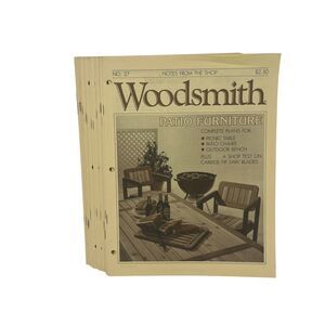 14 Vtg 80s90s Woodsmith Wood Projects Patterns Notes From The Shop Magazines Lot